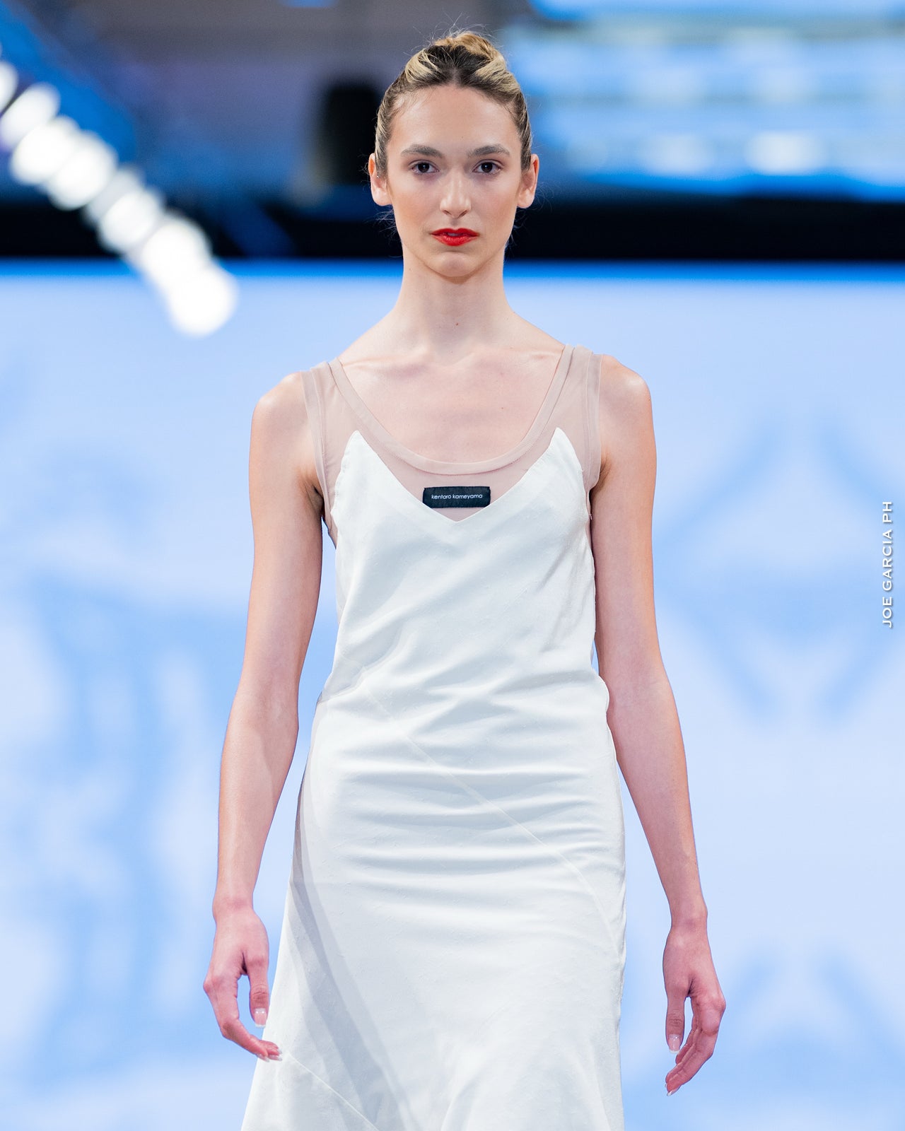 Silk x Mesh Tanmono Tank Dress