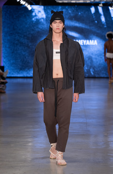 3D Raw-Edge Ball Jacket (short)